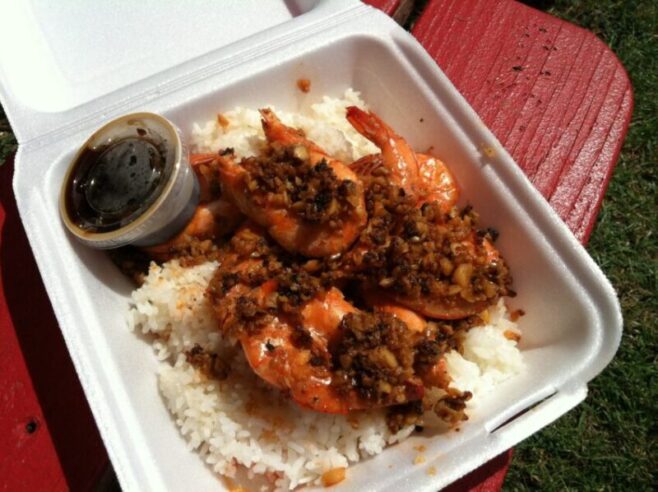 カフク・ロミーズのガーリックシュリンプ